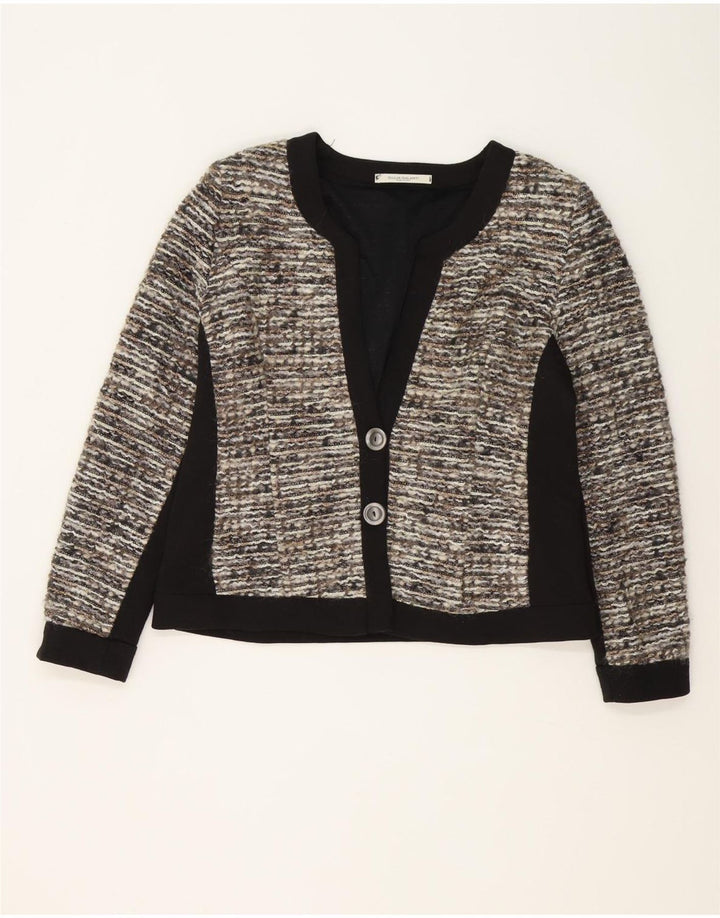 Giulia Galanti Womens 2 Button Blazer Jacket IT 48 XL Grey Colourblock