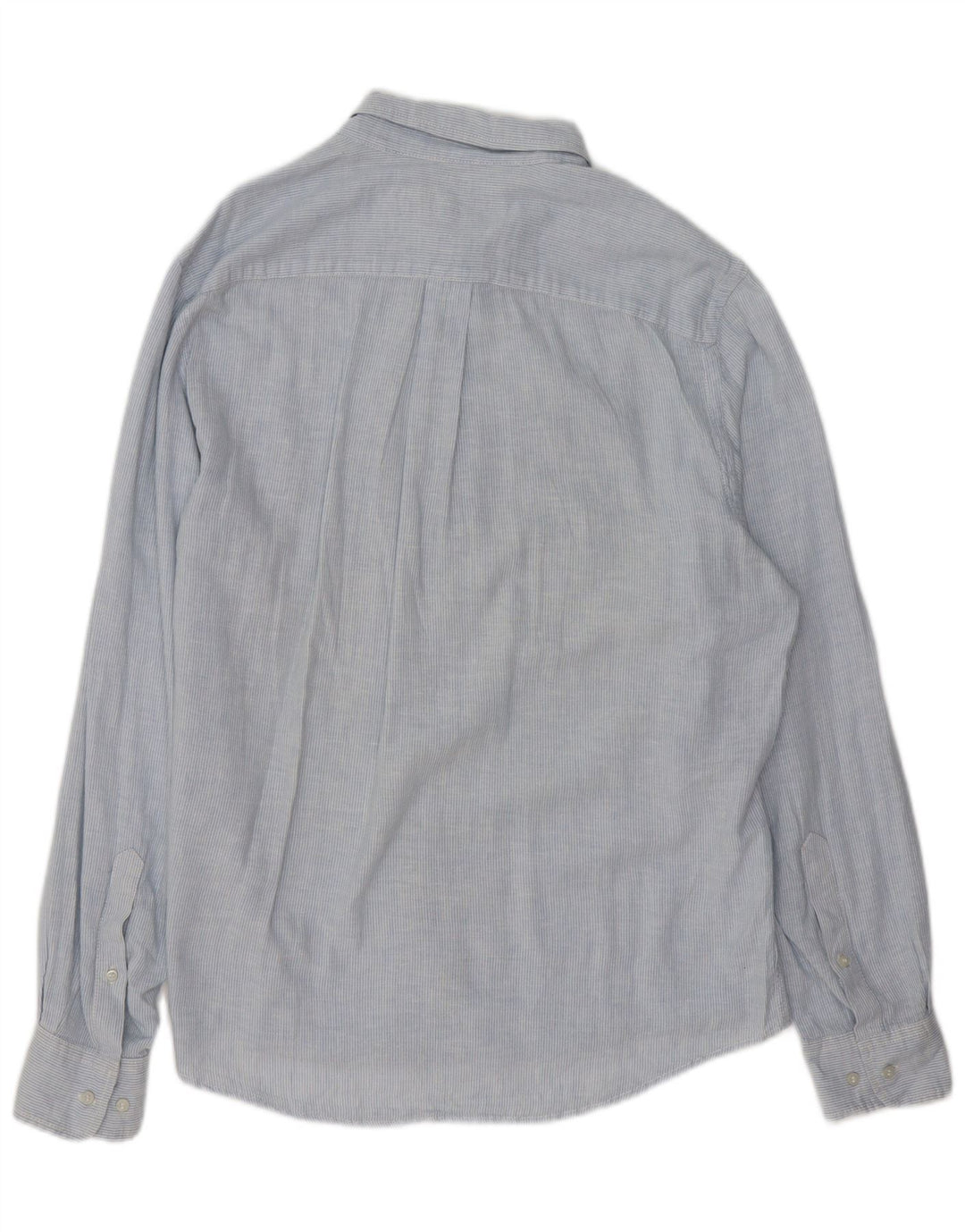 MURPHY & NYE Mens Shirt XL Blue Pinstripe Cotton