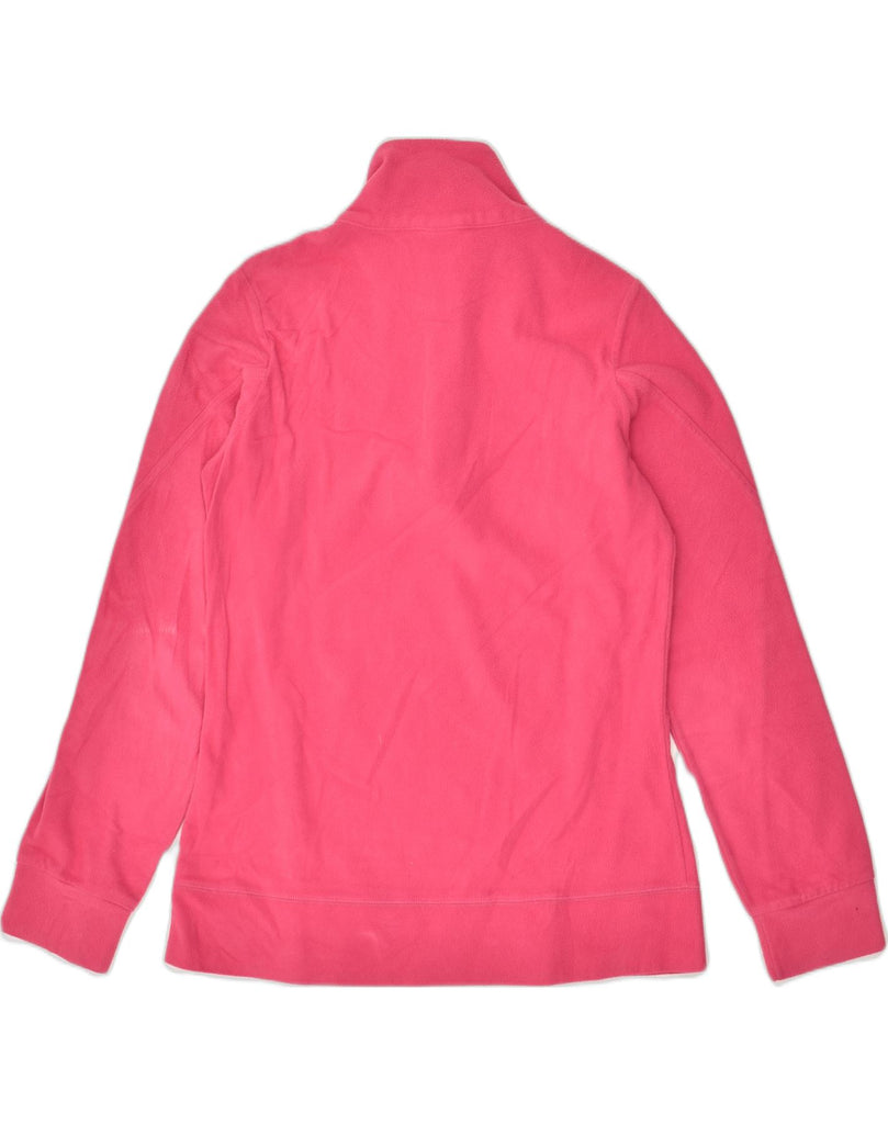 CHAMPION Womens Heritage Fit Zip Neck Fleece Jumper UK 14 Large  Pink | Vintage Champion | Thrift | Second-Hand Champion | Used Clothing | Messina Hembry 