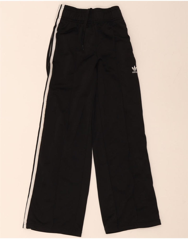 Adidas Boys Tracksuit Trousers 10-11 Years Black Polyester