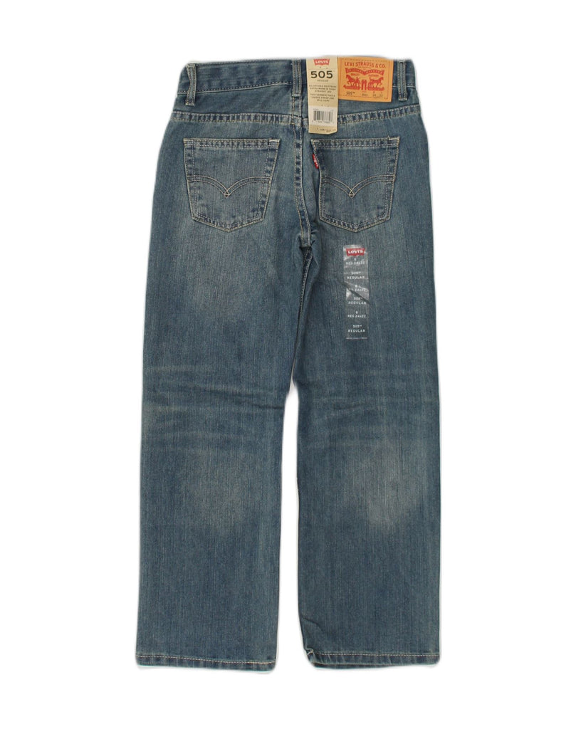 LEVI'S Boys 505 Straight Jeans 7-8 Years W24 L22  Blue Cotton | Vintage Levi's | Thrift | Second-Hand Levi's | Used Clothing | Messina Hembry 