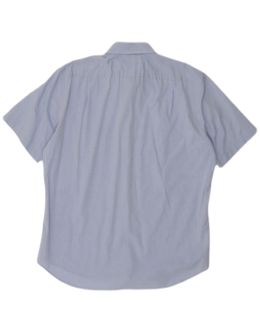 HUGO BOSS Mens Short Sleeve Shirt Size 16 1/2 42 Large Blue Cotton