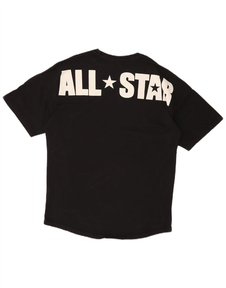 Converse Mens Graphic T-Shirt Top Small Black Cotton