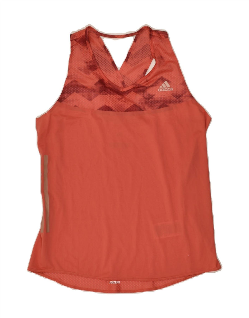 ADIDAS Womens Climacool Graphic Vest Top UK 8-10 Small Brown Sports | Vintage Adidas | Thrift | Second-Hand Adidas | Used Clothing | Messina Hembry 