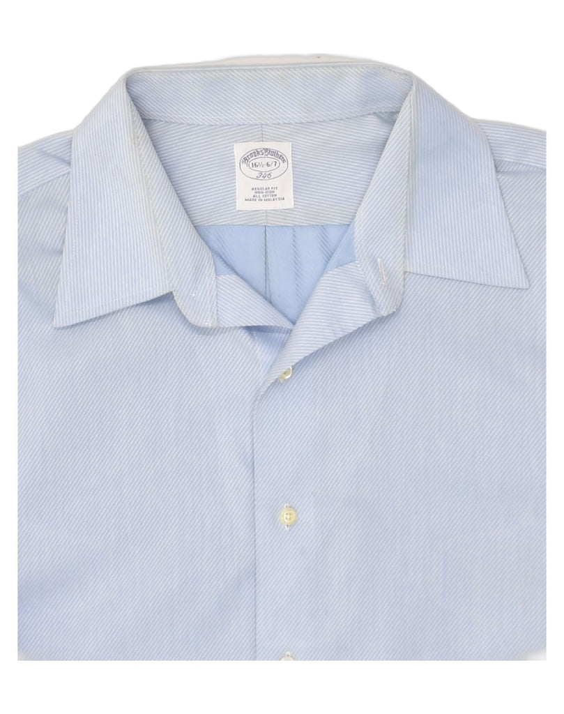 BROOKS BROTHERS Mens NON - IRON Regular Fit Shirt Size 16 1/2 Large Blue | Vintage Brooks Brothers | Thrift | Second-Hand Brooks Brothers | Used Clothing | Messina Hembry 