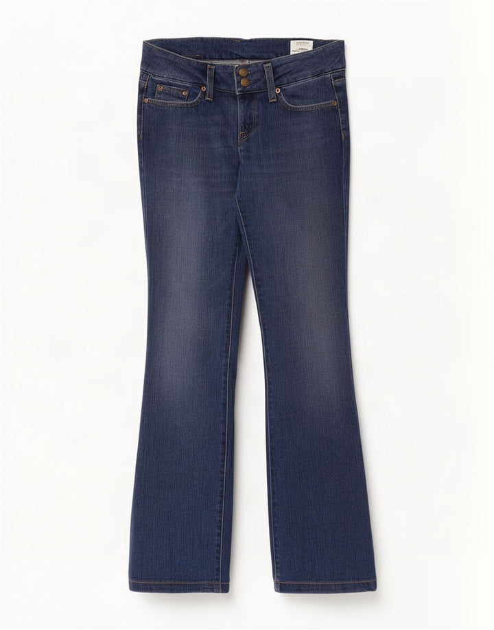 Lee Womens Coral Bootcut Jeans W27 L33 Blue Cotton