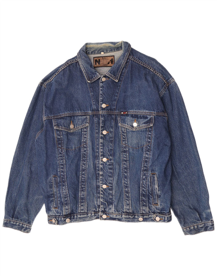 Vintage Mens Denim Jacket UK 42 XL Blue Cotton