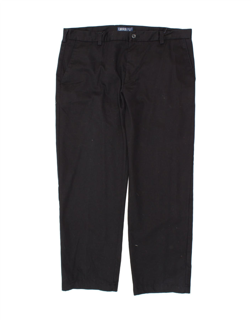 IZOD Mens Slim Fit Chino Trousers W38 L30  Black Cotton Vintage Izod and Second-Hand Izod from Messina Hembry 