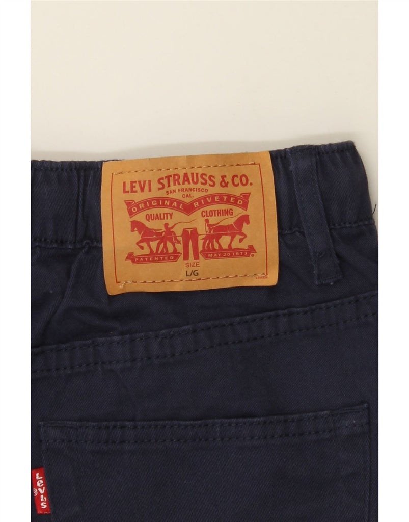 LEVI'S Boys Tracksuit Trousers Joggers 13-14 Years Large  Navy Blue Cotton Vintage Levi's and Second-Hand Levi's from Messina Hembry 