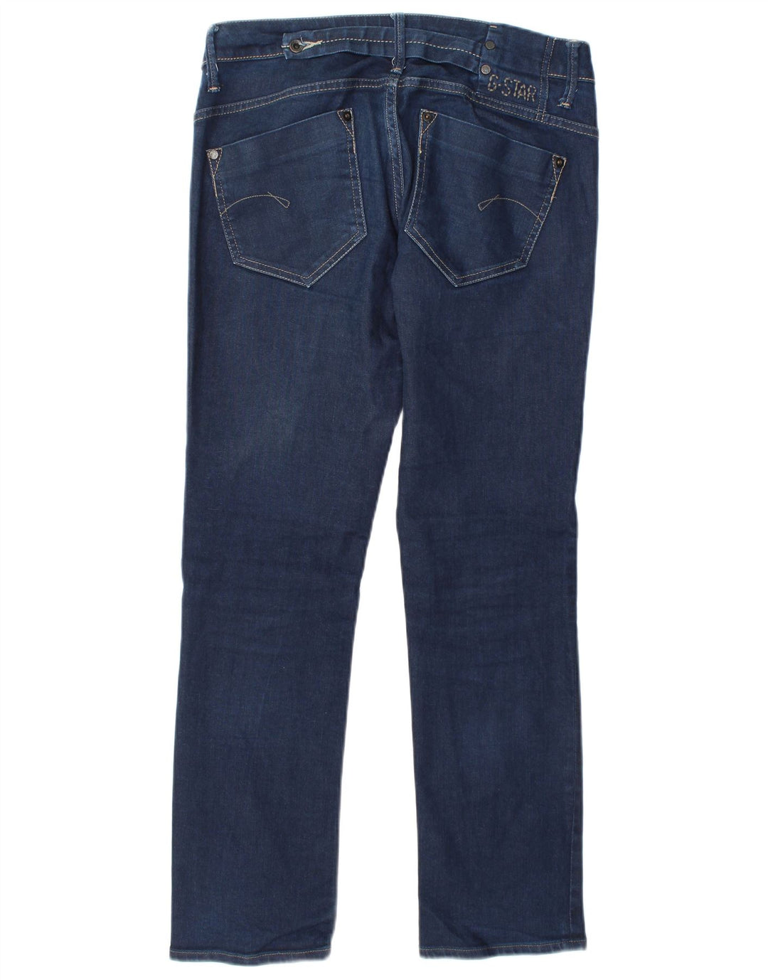 G-Star Womens Midge Straight Jeans W30 L32 Navy Blue Cotton