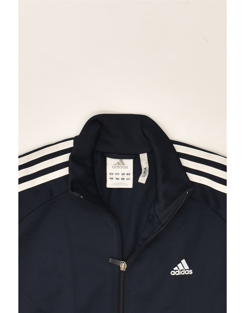 ADIDAS Mens Climalite Tracksuit Top Jacket Size 38/40 Medium Navy Blue | Vintage Adidas | Thrift | Second-Hand Adidas | Used Clothing | Messina Hembry 