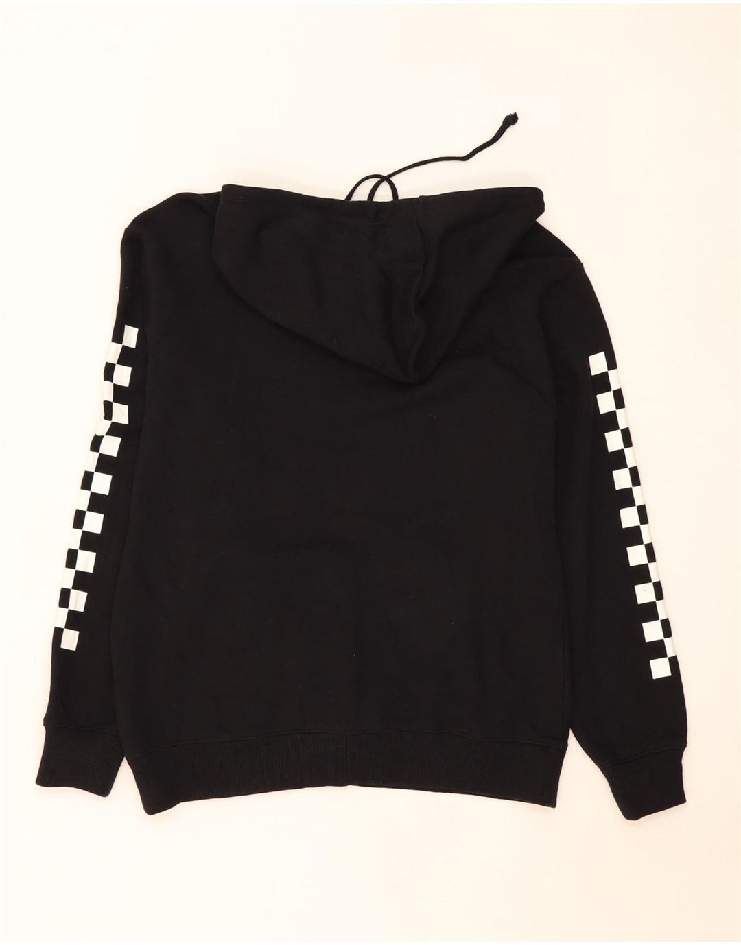 Vans Mens Graphic Hoodie Jumper Medium Black Geometric Cotton