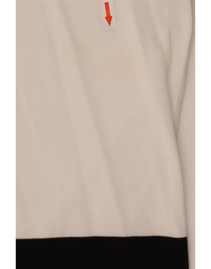 Hugo Boss Mens Polo Shirt Large Multicoloured Colourblock Cotton