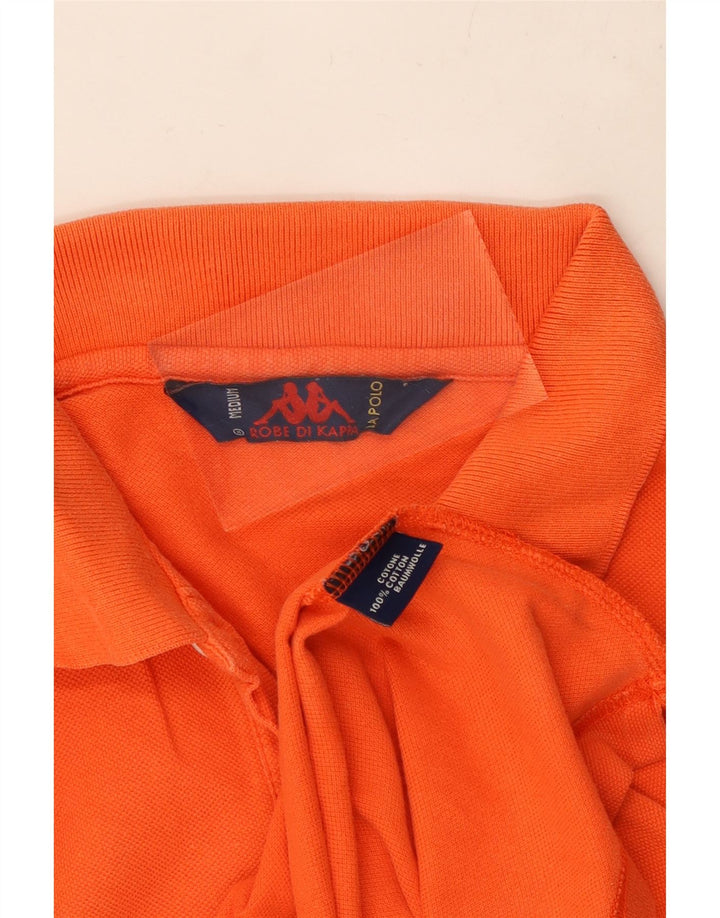 KAPPA Mens Polo Shirt Medium Orange Cotton