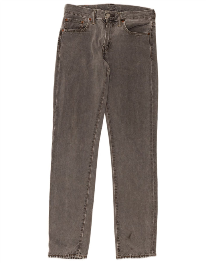 Levi's Mens 511 Slim Jeans W29 L32 Grey Cotton