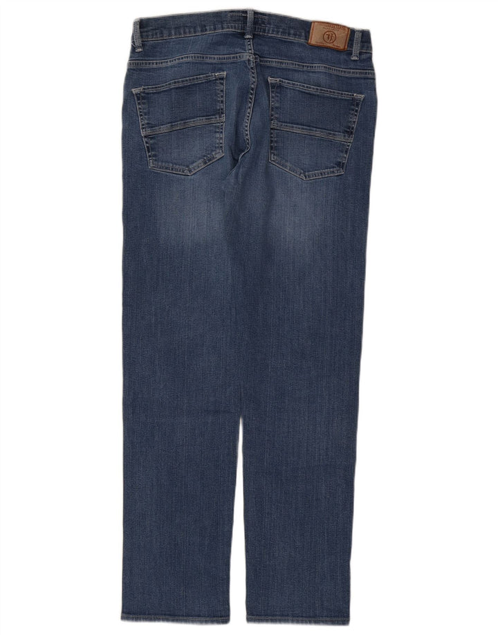 Trussardi Mens Distressed Straight Jeans W32 L30 Blue