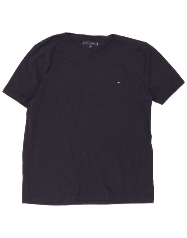 Tommy Hilfiger Mens T-Shirt Top XL Navy Blue Cotton