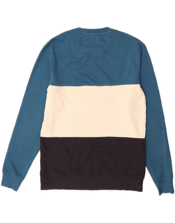 Penguin Mens Sweatshirt Jumper Medium Multicoloured Striped Cotton