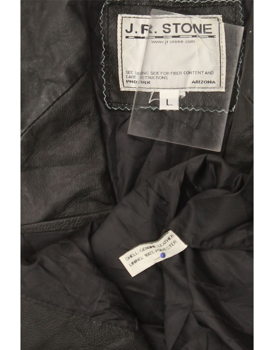 VINTAGE Womens 2 Button Leather Blazer Jacket UK 14 Large Black Leather