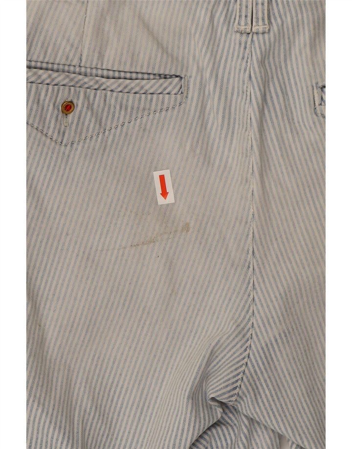 TOMMY HILFIGER Womens Chino Shorts W29 Medium Blue Pinstripe Cotton Vintage Tommy Hilfiger and Second-Hand Tommy Hilfiger from Messina Hembry 