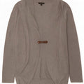 Massimo Dutti Womens Longline Cardigan Sweater UK 12 Medium Grey