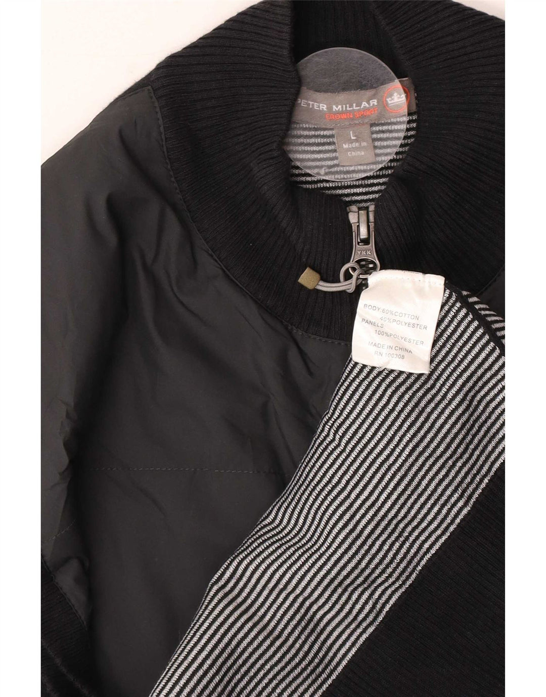 Peter Millar Mens Gilet UK 40 Large Black Cotton
