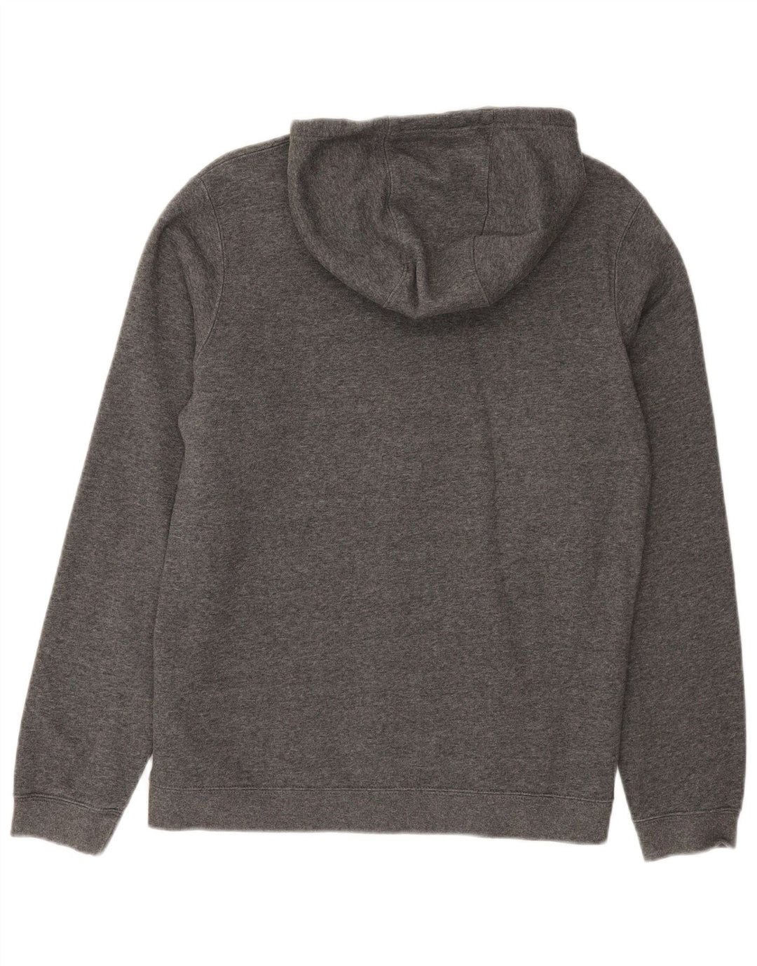 NIKE Mens Hoodie Jumper Medium Grey Cotton