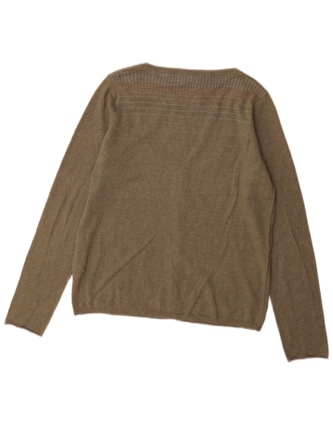 White Stuff Womens Cardigan Sweater UK 16 Large Khaki Cotton