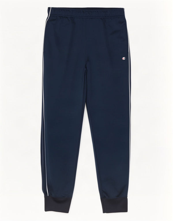 Champion Mens Tracksuit Trousers Joggers Large Navy Blue Polyester