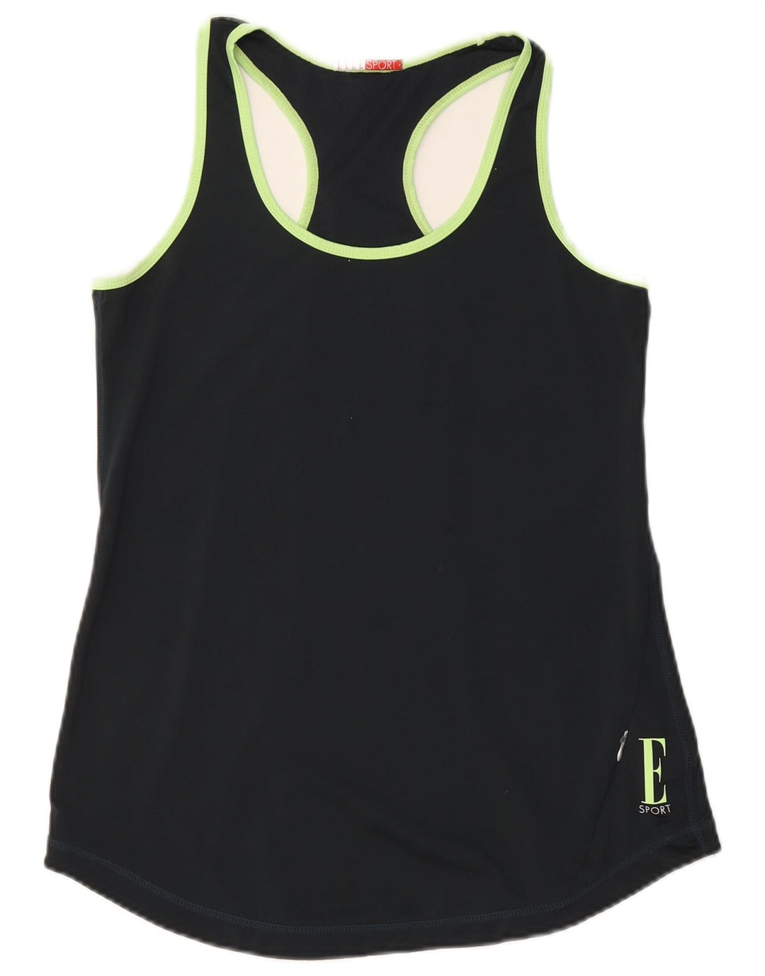 Elle Sport Womens Graphic Vest Top UK 12 Medium Grey Geometric Polyester