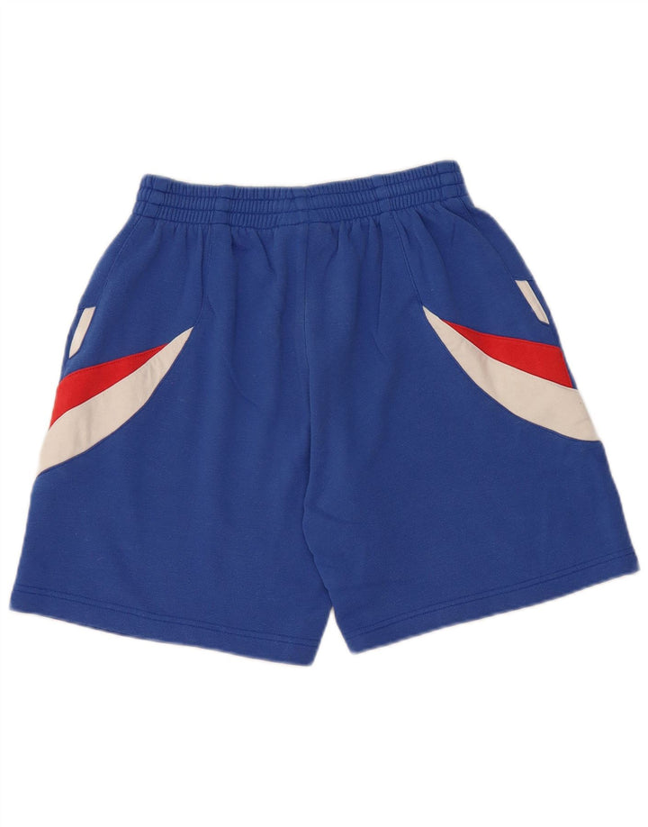 ADIDAS Boys FC Bayern Munchen Sport Shorts 15-16 Years Blue Colourblock
