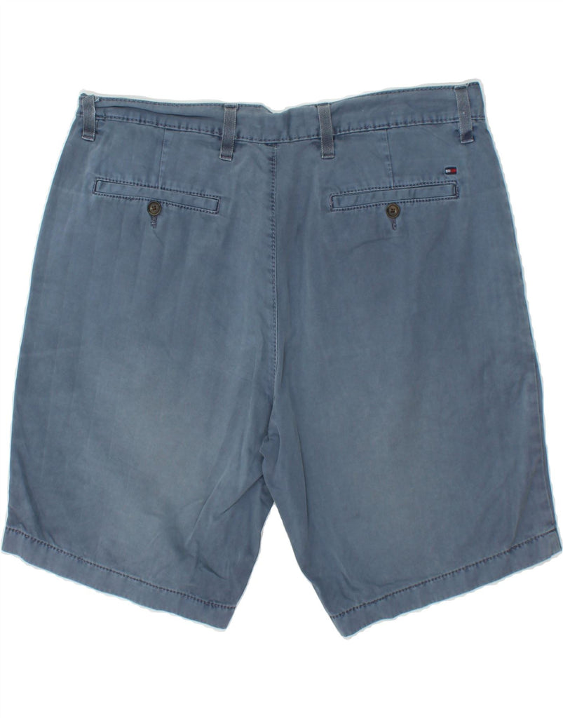 TOMMY HILFIGER Mens Chino Shorts W34 Large Blue Cotton | Vintage Tommy Hilfiger | Thrift | Second-Hand Tommy Hilfiger | Used Clothing | Messina Hembry 