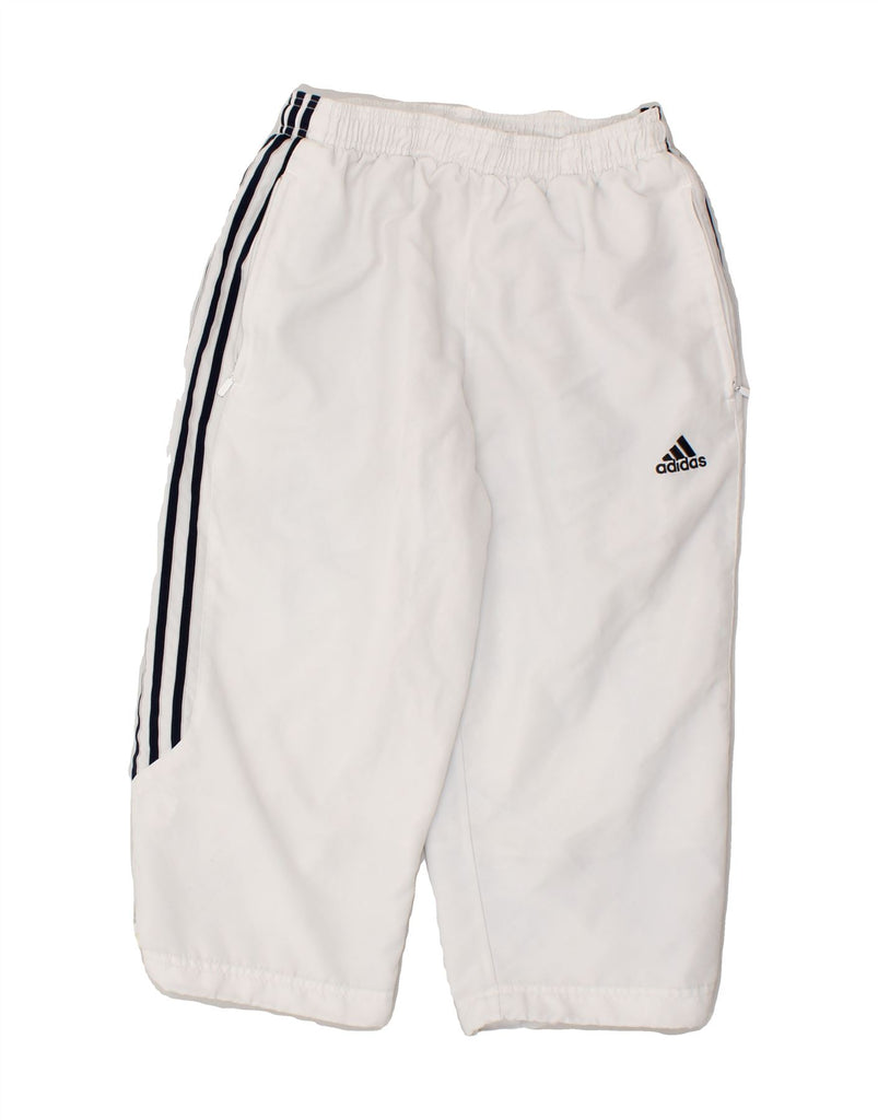 ADIDAS Mens Bermuda Sport Shorts Small White Polyester | Vintage Adidas | Thrift | Second-Hand Adidas | Used Clothing | Messina Hembry 