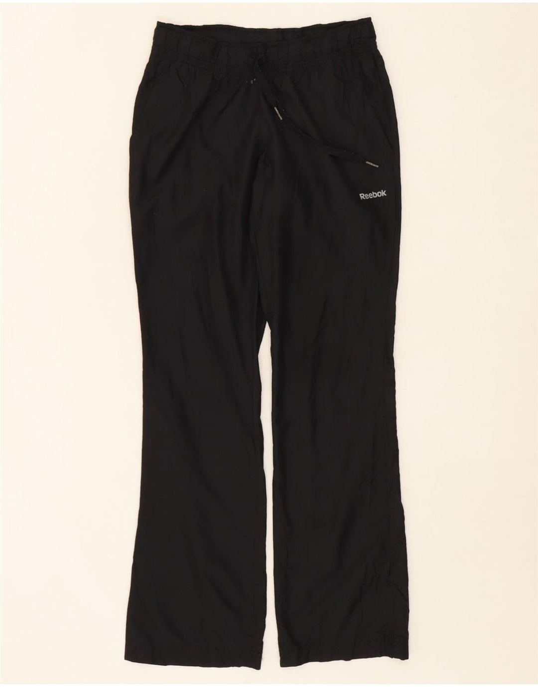 REEBOK Womens Tracksuit Trousers UK 0/2 2XS  Black Polyester Vintage Reebok and Second-Hand Reebok from Messina Hembry 