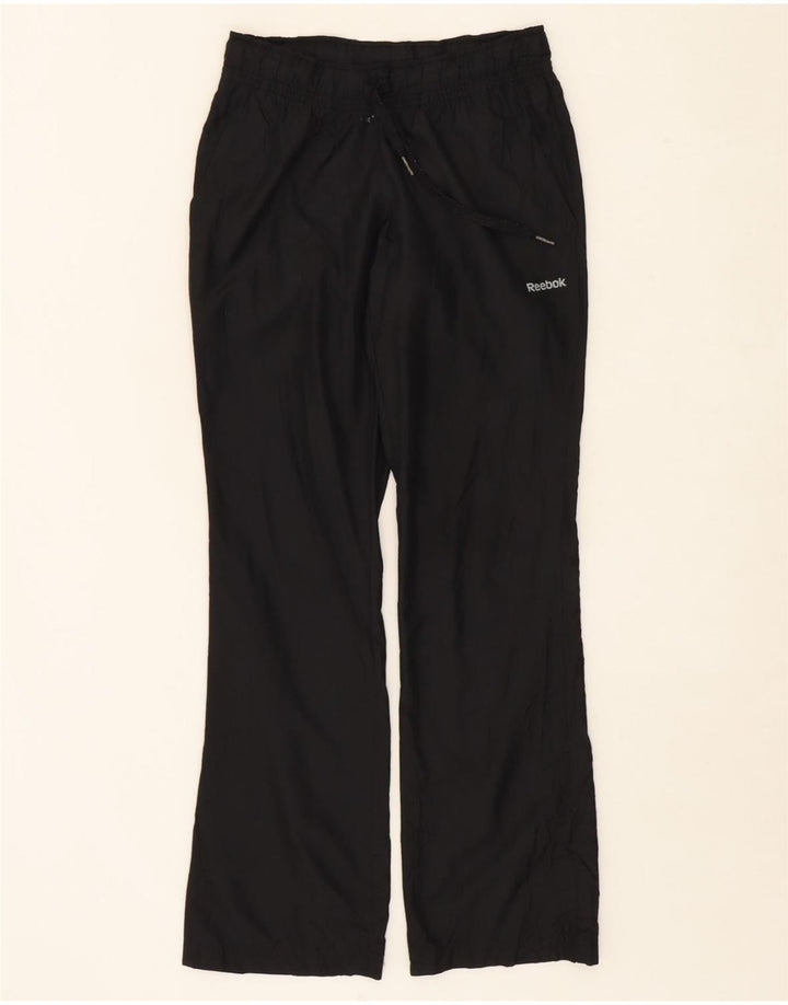 REEBOK Womens Tracksuit Trousers UK 0/2 2XS  Black Polyester Vintage Reebok and Second-Hand Reebok from Messina Hembry 