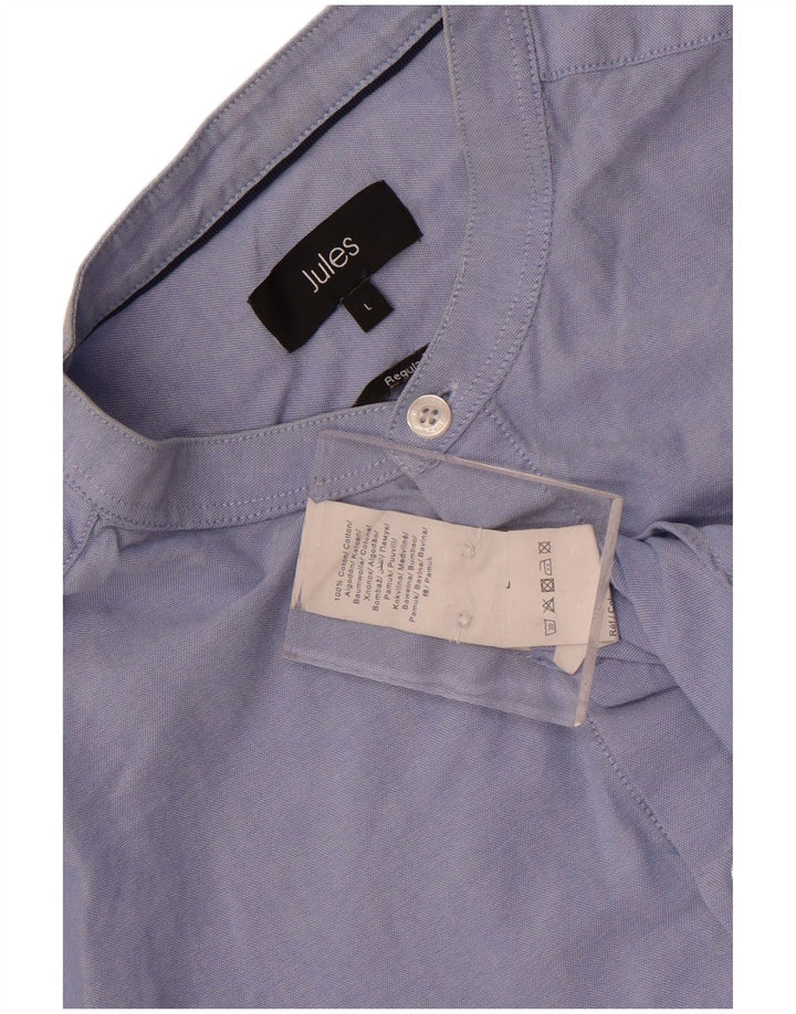Jules Mens Regular Fit Shirt Large Blue Cotton