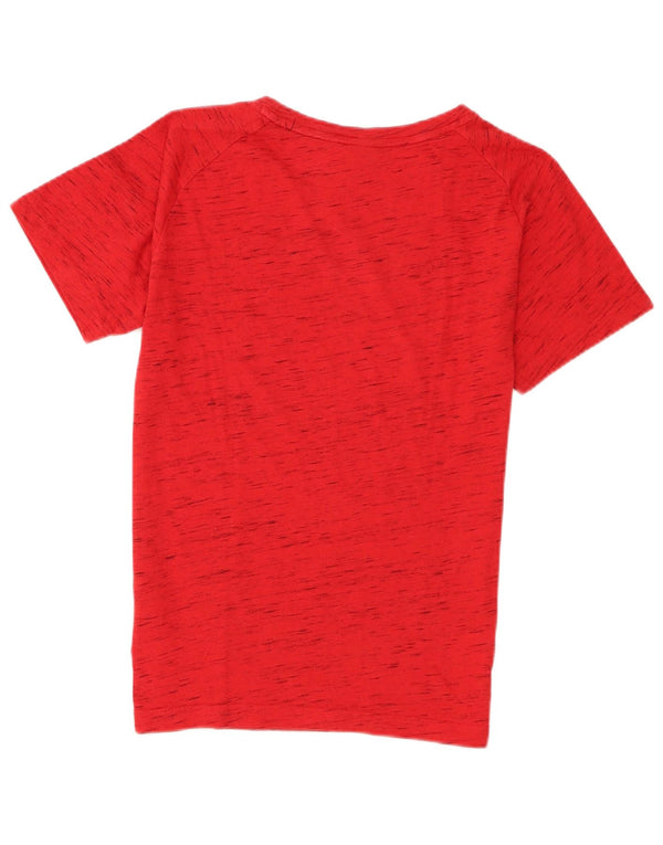 Puma Mens T-Shirt Top Small Red Flecked Cotton