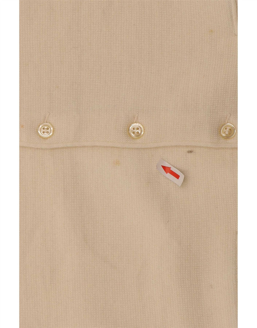 Il Granchio Mens Knit Waistcoat Small White Wool