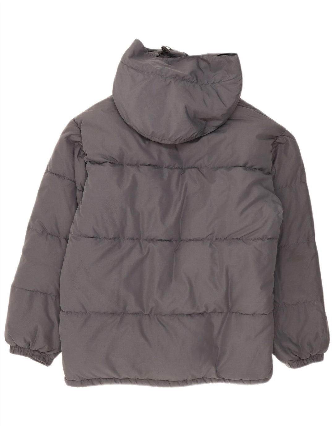 Kappa Mens Hooded Padded Jacket UK 38 Medium Grey Polyester