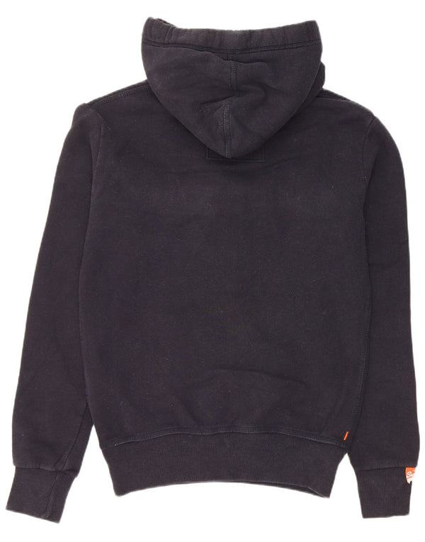 Superdry Mens Hoodie Jumper XS Navy Blue Cotton