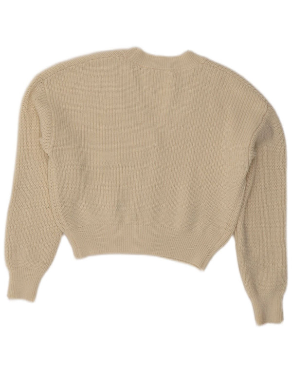 Zara Girls Crop Cardigan Sweater 13-14 Years White
