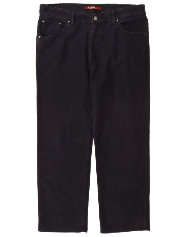 Carrera Mens Straight Casual Trousers W34 L28 Black