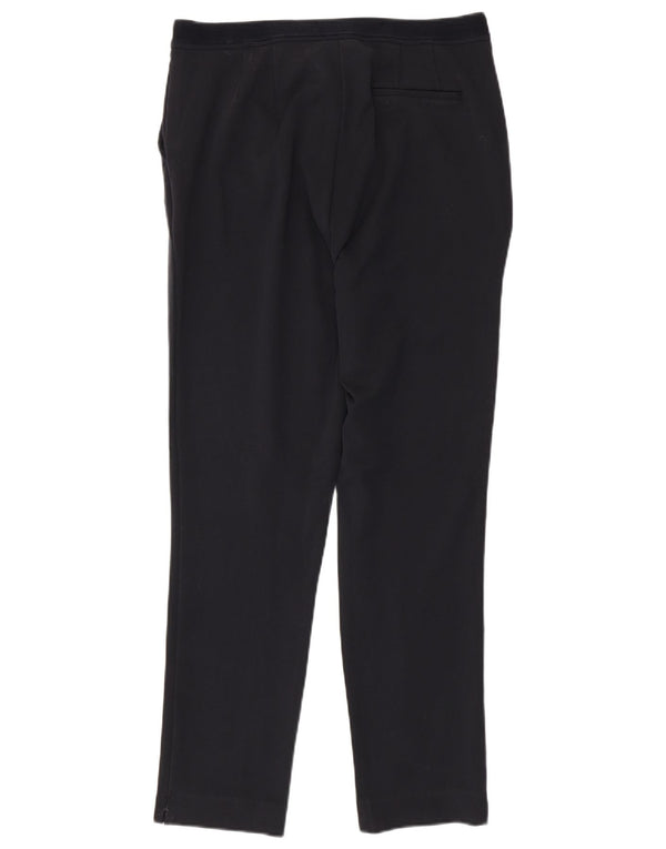 Marks & Spencer Womens Slim Casual Trousers UK 14 Large W32 L30 Navy Blue