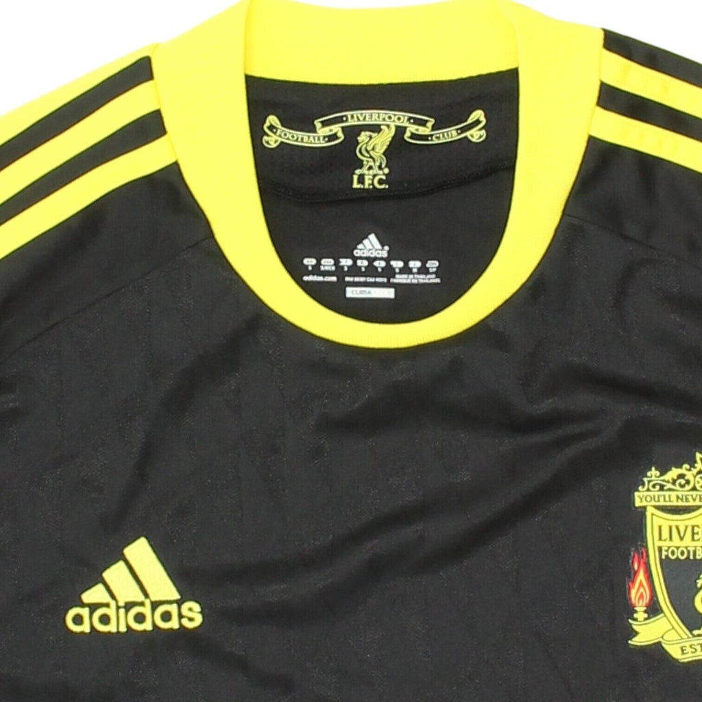 Liverpool FC 10/11 Mens Black Adidas 3rd Shirt | Premier League Football Jersey | Vintage Messina Hembry | Thrift | Second-Hand Messina Hembry | Used Clothing | Messina Hembry 