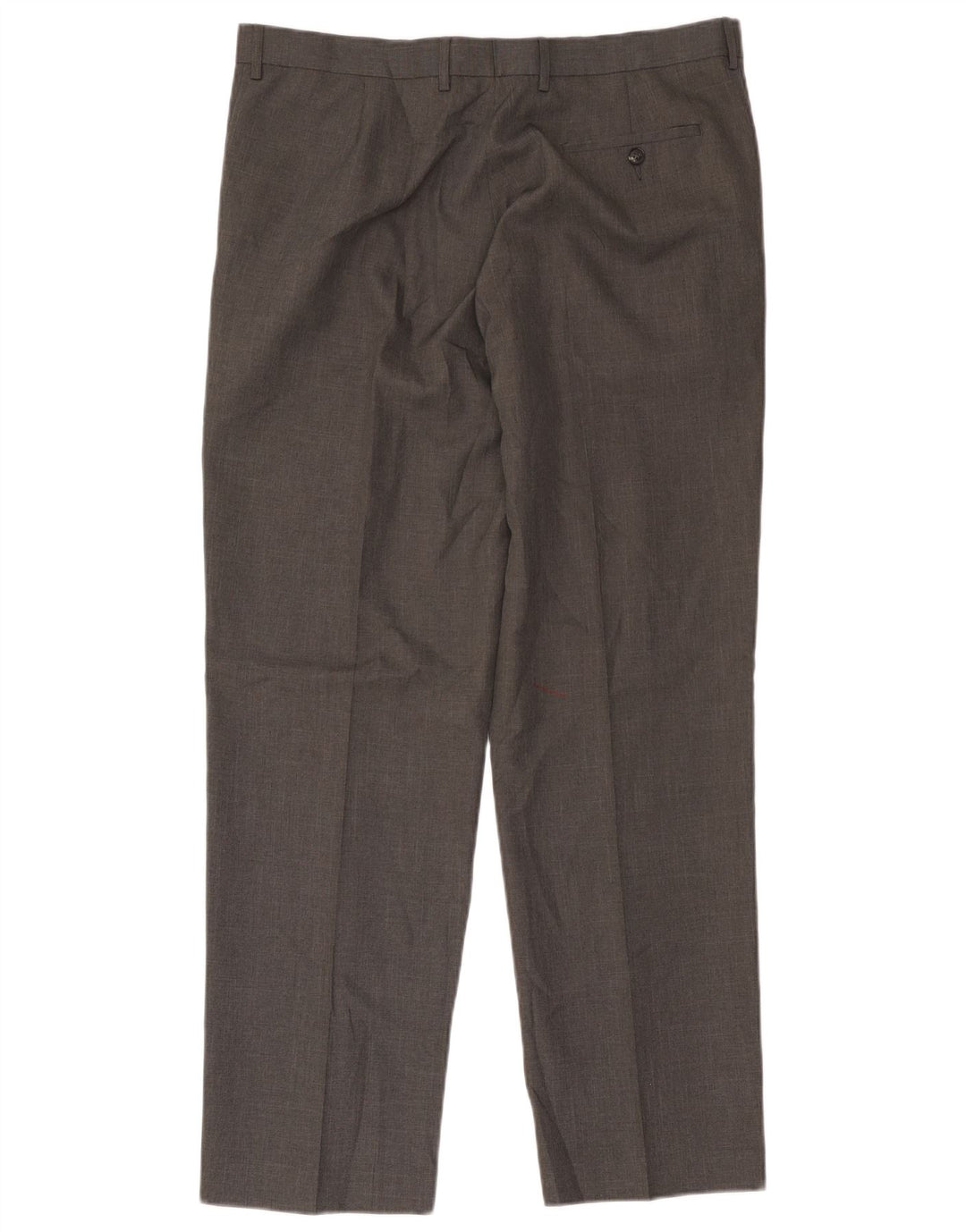 Marks & Spencer Mens Straight Suit Trousers W38 L31 Grey Polyester