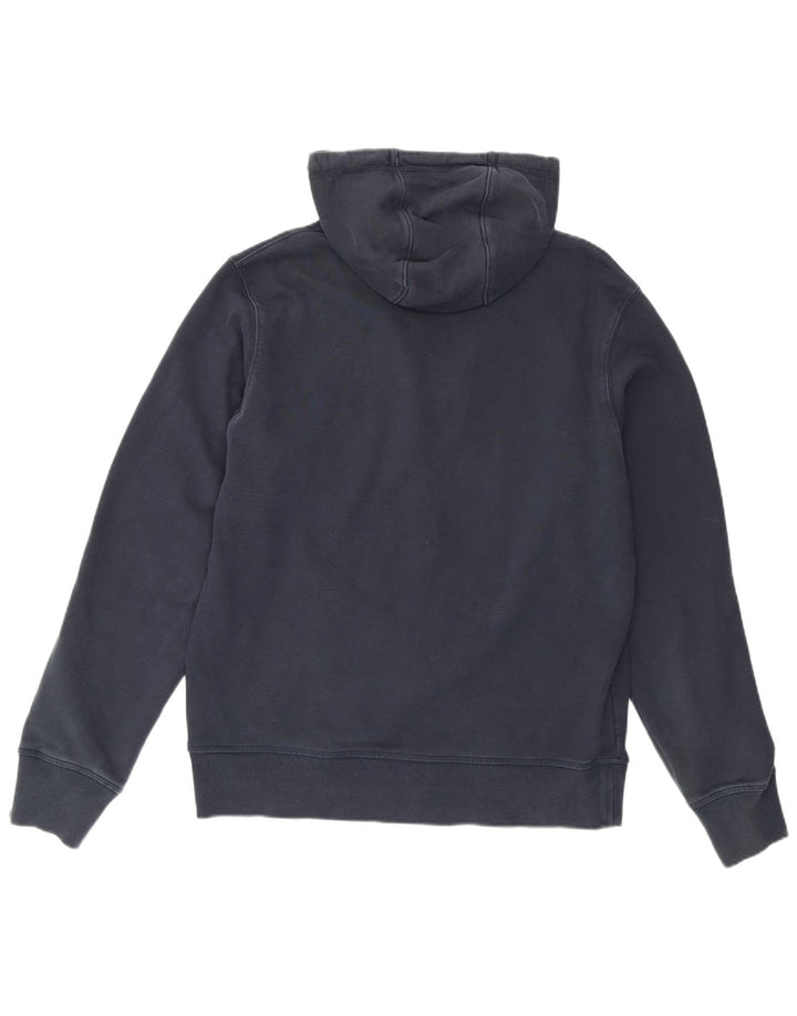 New Balance Mens Zip Hoodie Sweater Medium Navy Blue Cotton