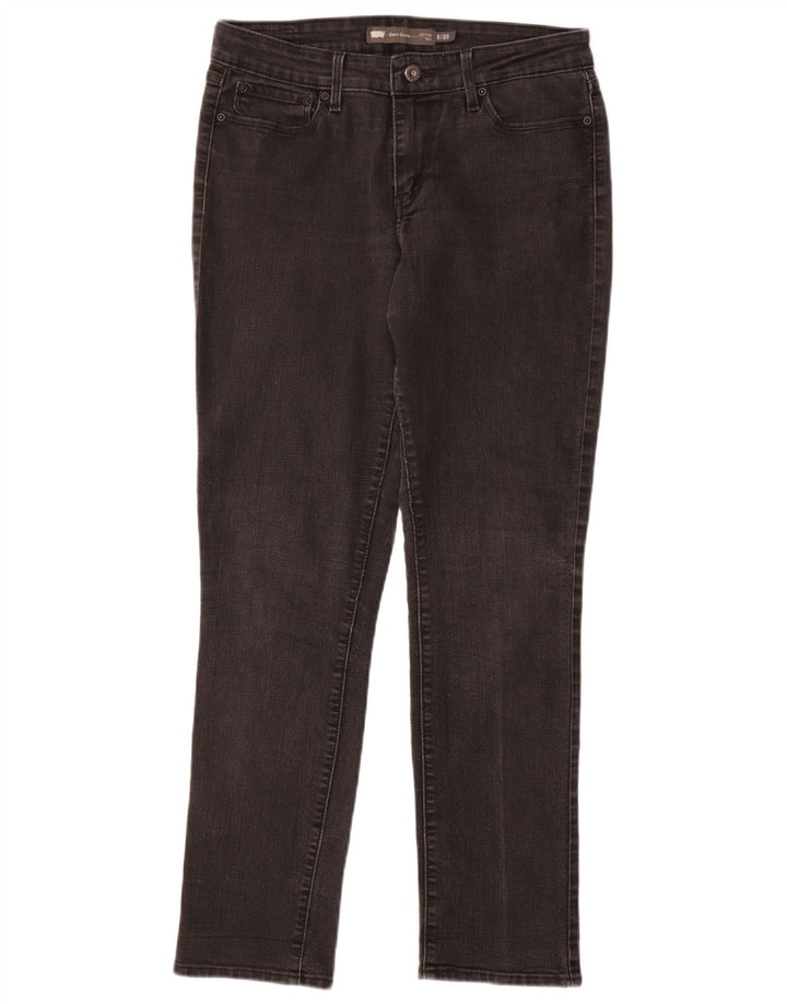Levi's Womens Demi Curve Mid Rise Slim Jeans US 8 Medium W29 L32 Grey