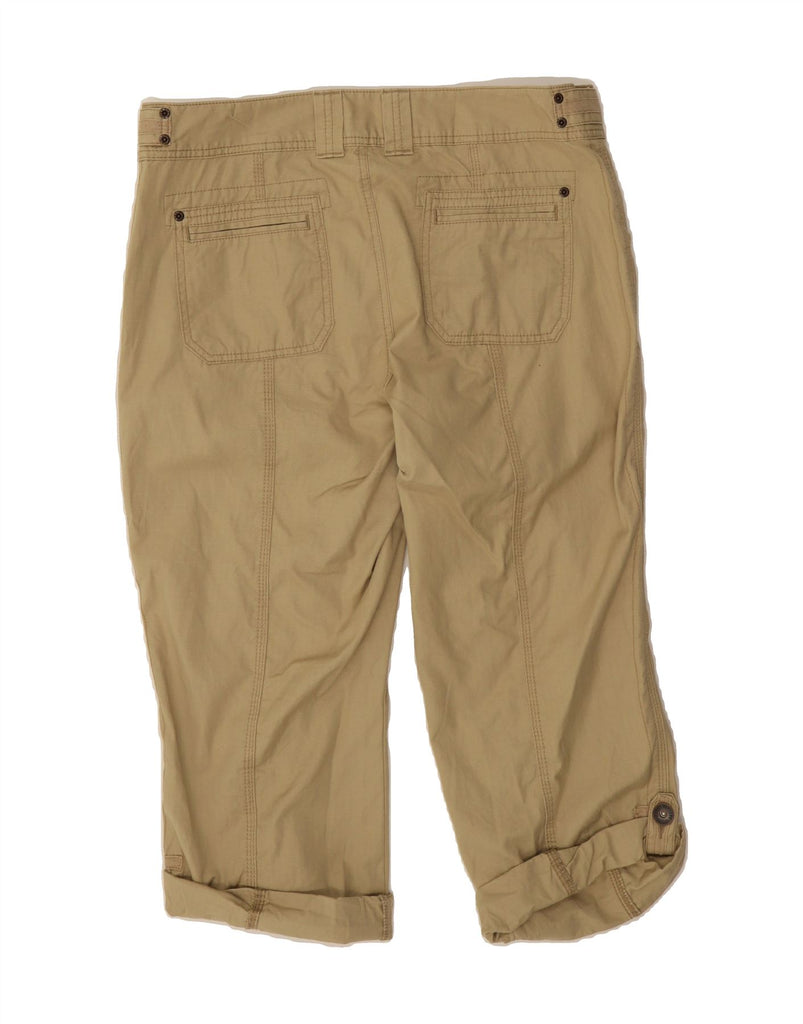 EDDIE BAUER Womens Blakely Fit Capri Trousers US 10 Large W32 L20 Beige Vintage Eddie Bauer and Second-Hand Eddie Bauer from Messina Hembry 