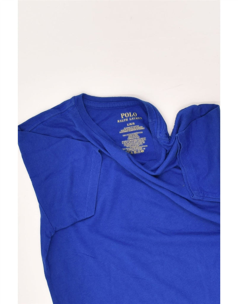 POLO RALPH LAUREN Boys T-Shirt Top 13-14 Years Large Blue Cotton | Vintage Polo Ralph Lauren | Thrift | Second-Hand Polo Ralph Lauren | Used Clothing | Messina Hembry 