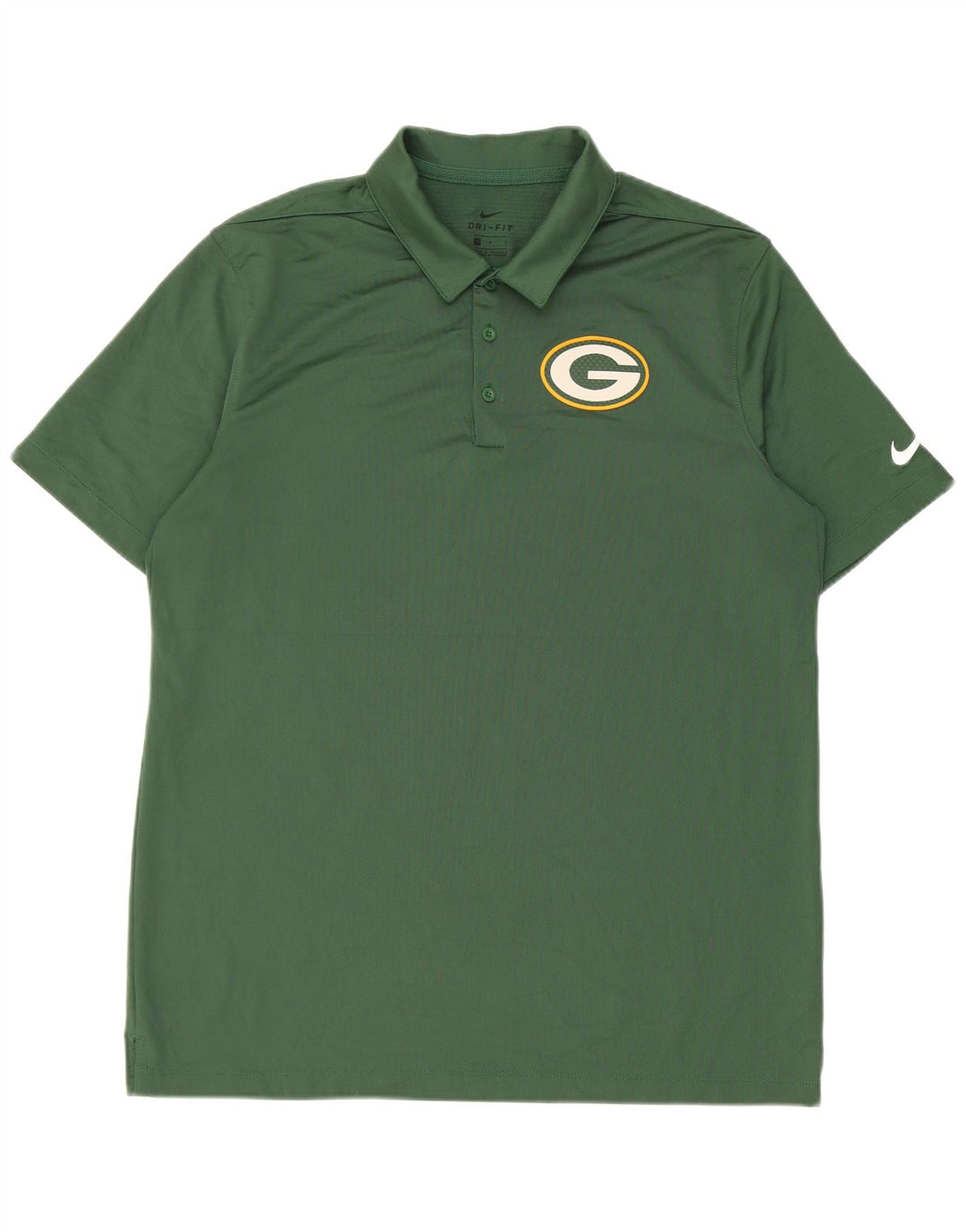 Nike Mens Green Bay Packers Polo Shirt Large Polyester